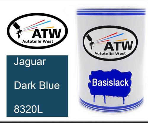 Jaguar, Dark Blue, 8320L: 500ml Lackdose, von ATW Autoteile West.